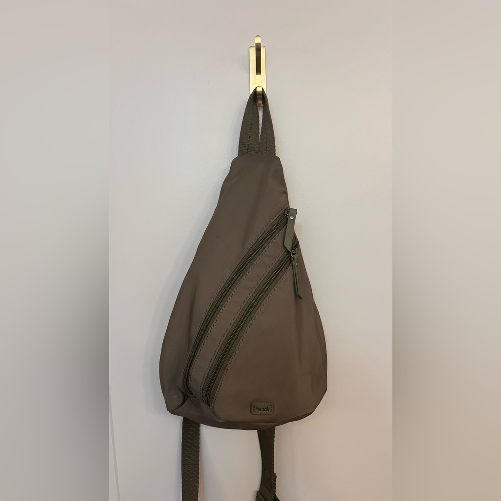 The Sak Olive Green Sling Bag